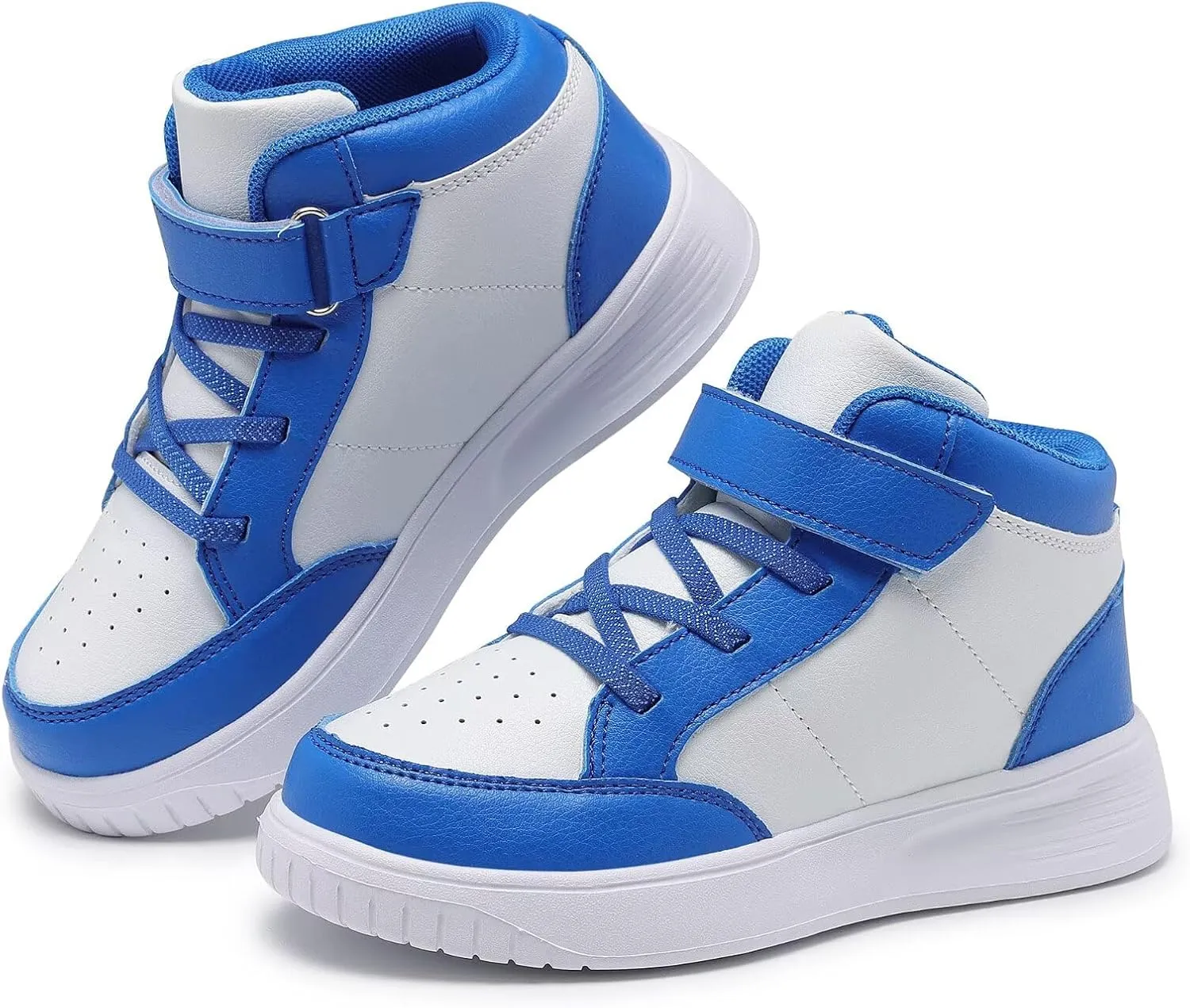 Kids Sneakers Boys Running Shoes Girls High Top Casual Lightweight Classic Adjustable Strap Sneakers