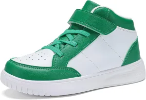 Kids Sneakers Boys Running Shoes Girls High Top Casual Lightweight Classic Adjustable Strap Sneakers