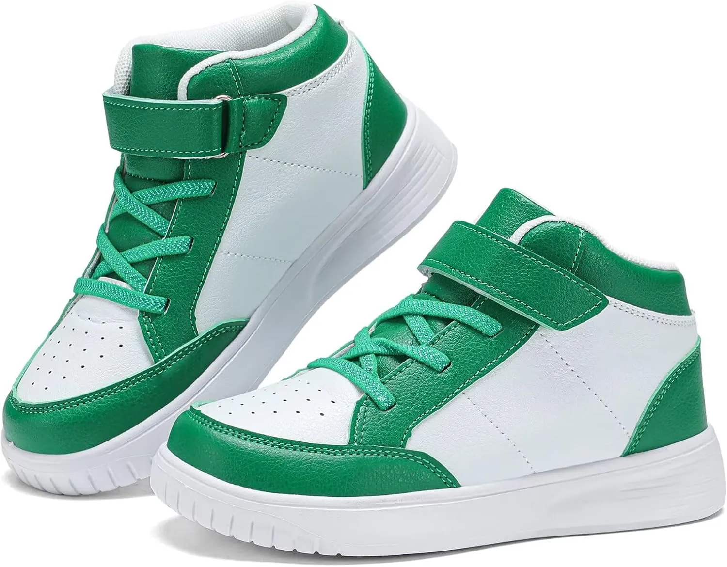 Kids Sneakers Boys Running Shoes Girls High Top Casual Lightweight Classic Adjustable Strap Sneakers