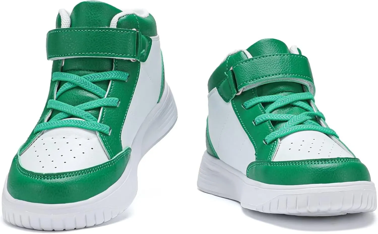 Kids Sneakers Boys Running Shoes Girls High Top Casual Lightweight Classic Adjustable Strap Sneakers