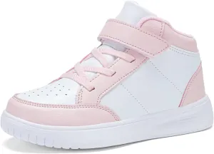 Kids Sneakers Boys Running Shoes Girls High Top Casual Lightweight Classic Adjustable Strap Sneakers