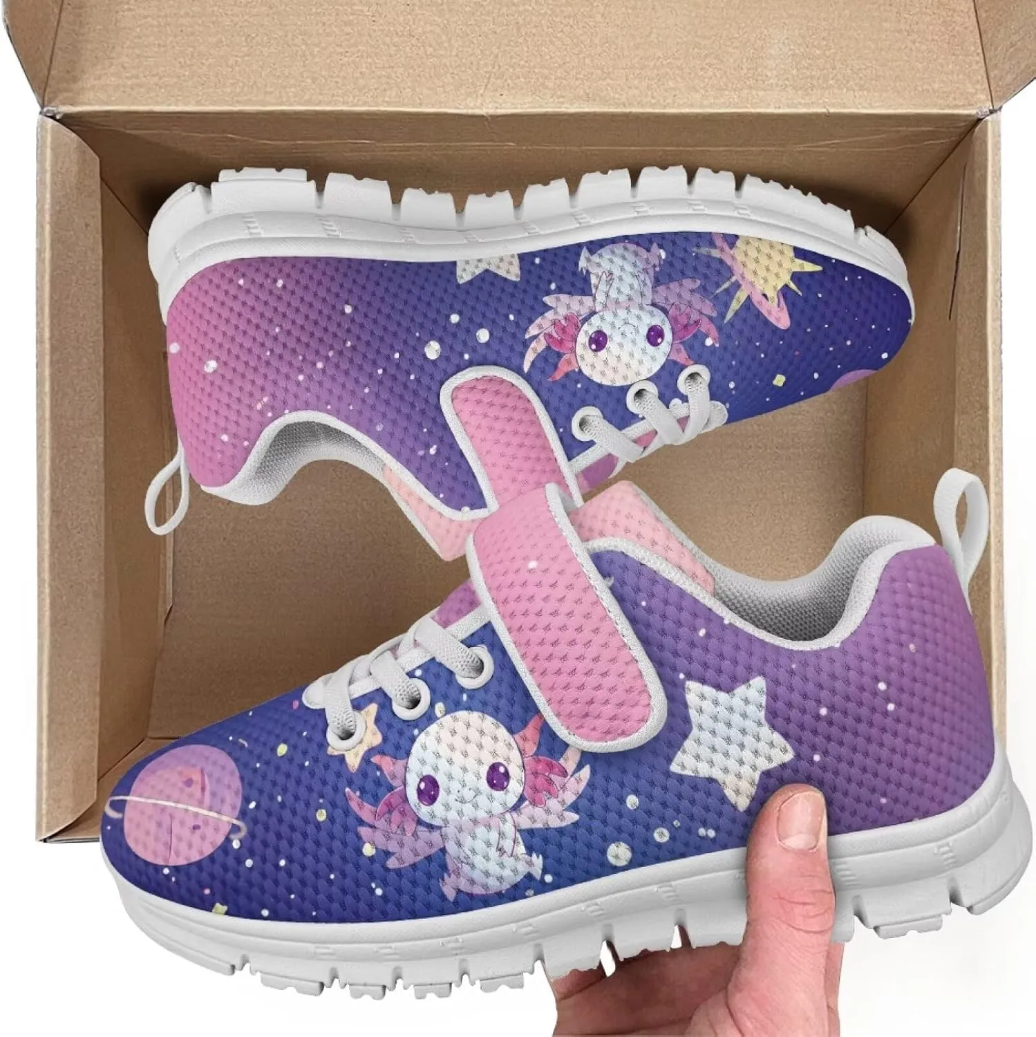 Kids Spring Casual Sneakers Size 11 to 15,Boys Cartoon Single Buckle Jogging Shoes Girls Uniform-Dress Shoes