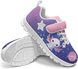 Kids Spring Casual Sneakers Size 11 to 15,Boys Cartoon Single Buckle Jogging Shoes Girls Uniform-Dress Shoes