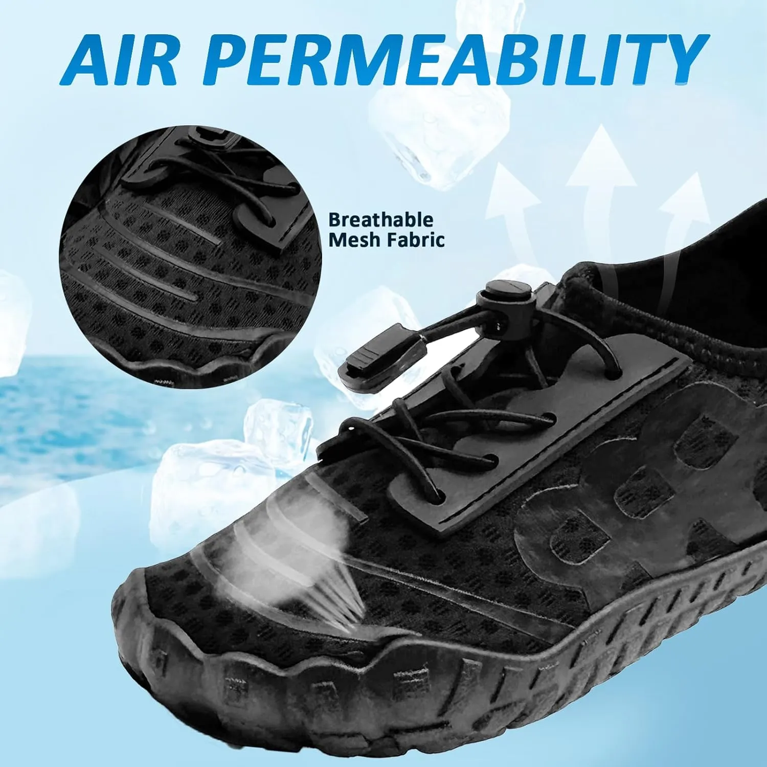 Kids Water Shoes Boys Girls Quick Dry Wide Barefoot Aqua Sneakers Breathable Beach Swim Shoes for Hiking Diving Boating Outdoor Water Sports