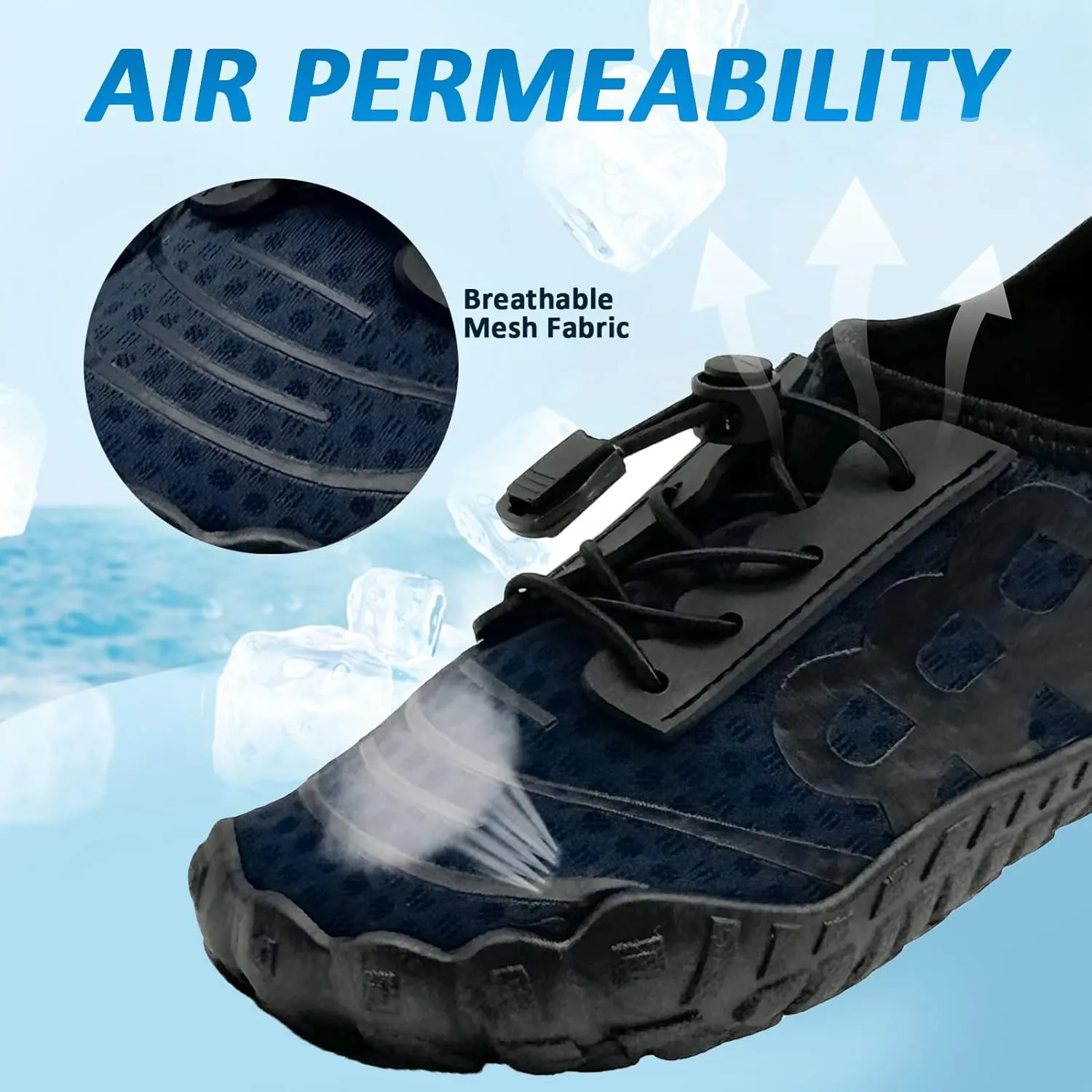 Kids Water Shoes Boys Girls Quick Dry Wide Barefoot Aqua Sneakers Breathable Beach Swim Shoes for Hiking Diving Boating Outdoor Water Sports