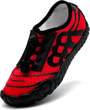 Kids Water Shoes Boys Girls Quick Dry Wide Barefoot Aqua Sneakers Breathable Beach Swim Shoes for Hiking Diving Boating Outdoor Water Sports
