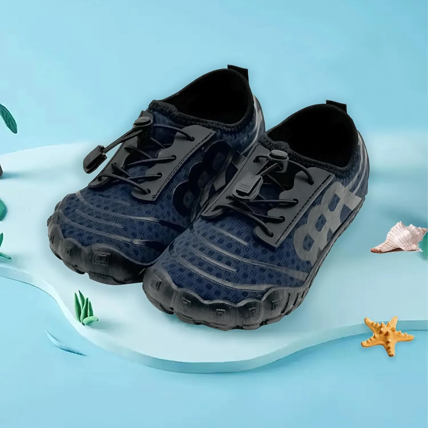 Kids Water Shoes Boys Girls Quick Dry Wide Barefoot Aqua Sneakers Breathable Beach Swim Shoes for Hiking Diving Boating Outdoor Water Sports