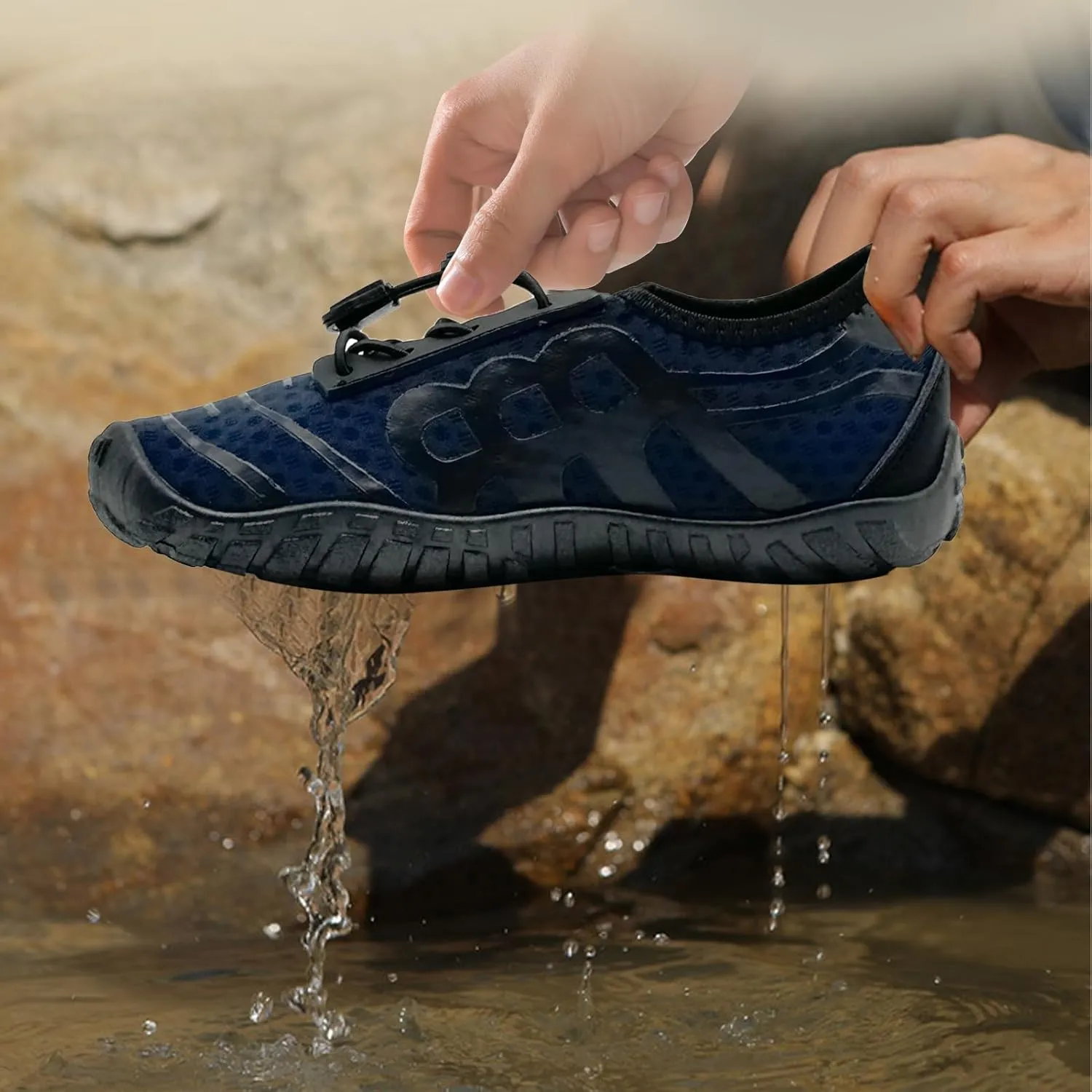 Kids Water Shoes Boys Girls Quick Dry Wide Barefoot Aqua Sneakers Breathable Beach Swim Shoes for Hiking Diving Boating Outdoor Water Sports