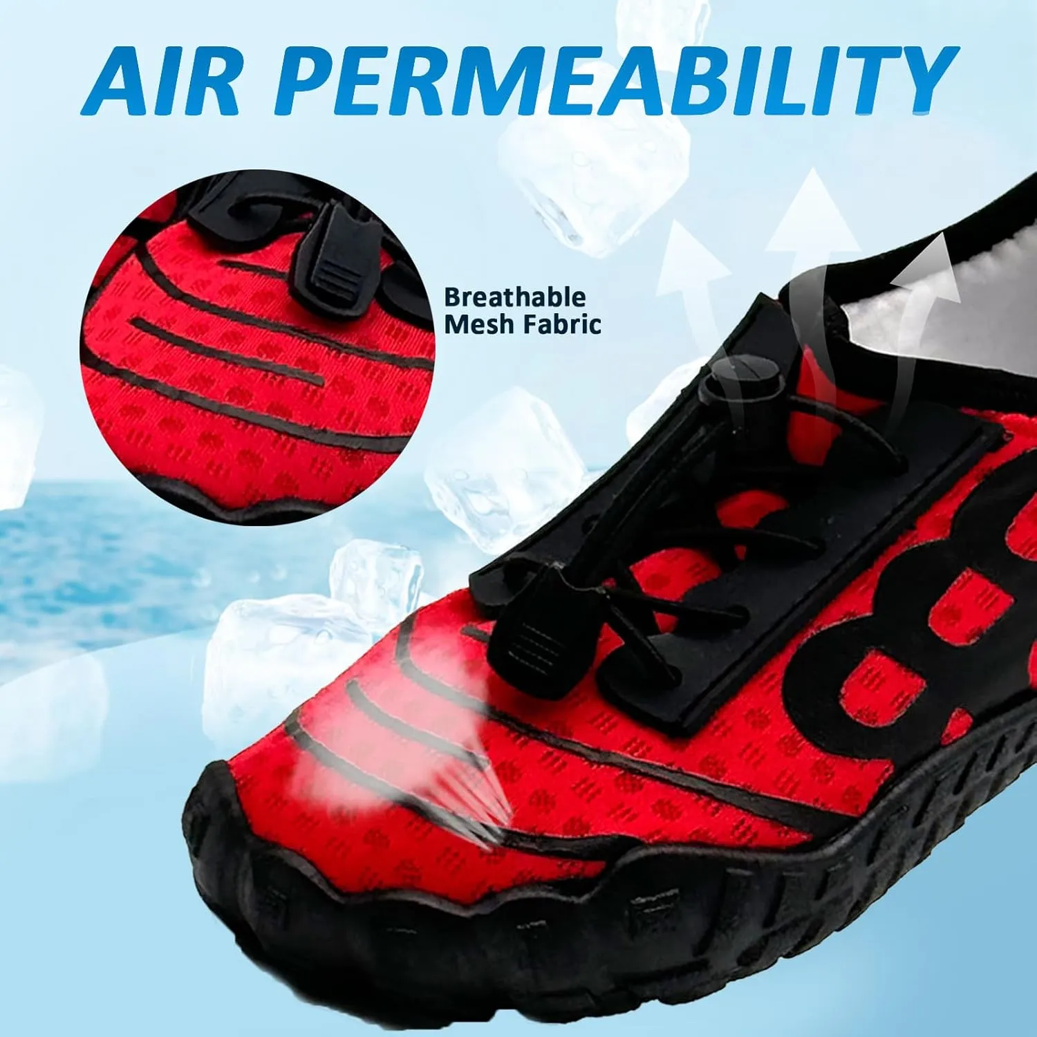 Kids Water Shoes Boys Girls Quick Dry Wide Barefoot Aqua Sneakers Breathable Beach Swim Shoes for Hiking Diving Boating Outdoor Water Sports