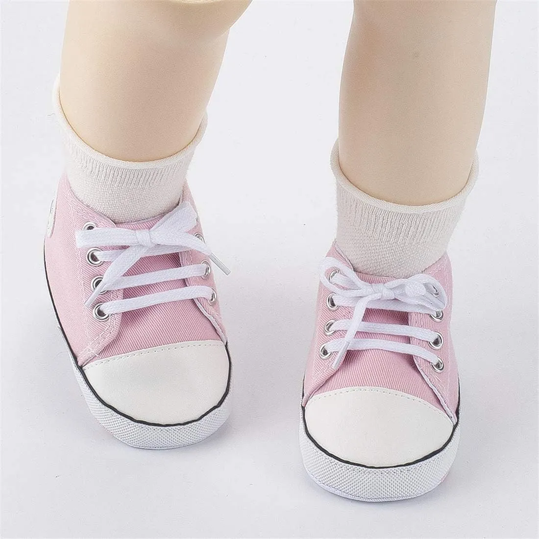 KIDSUN Unisex Baby Boys Girls High Top Sneaker Soft Anti-Slip Sole Newborn Infant First Walkers Canvas Denim Shoes