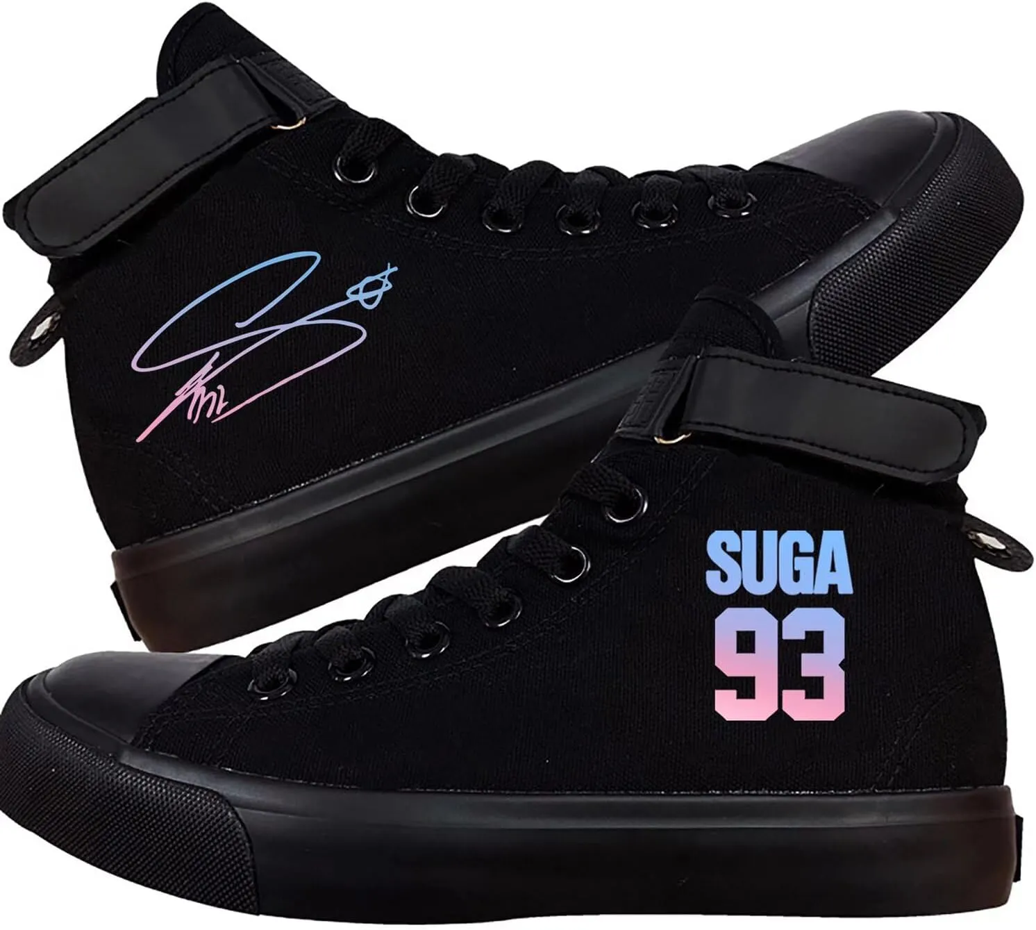 Kpop Shoes J-Hope Jungkook Jimin Suga V Jin Rap Shoes Unisex Canvas Sneakers High Top Shoes
