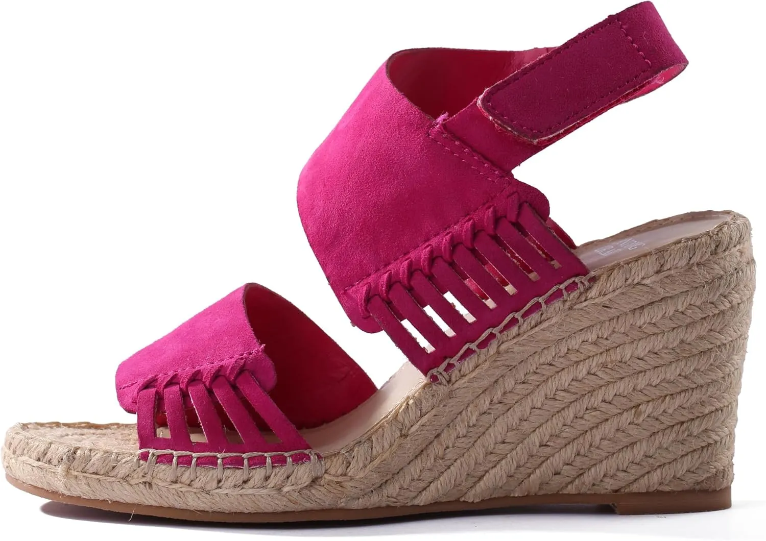 landing craft Platform Wedge Sandals for Women,Magenta Gold Red Black Yellow Espadrille Womens Wedge Sandals Open Toe Ankle Strap High Heel Wedges Summer Dressy Sandals -3.4Inch