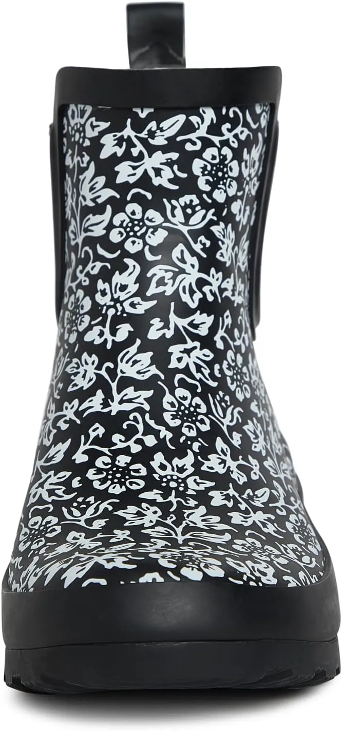 Laura Ashley Women's Rain Boots, Mid Cut Rubber Rain Boots for Women - Waterproof Ankle Boots for Ladies