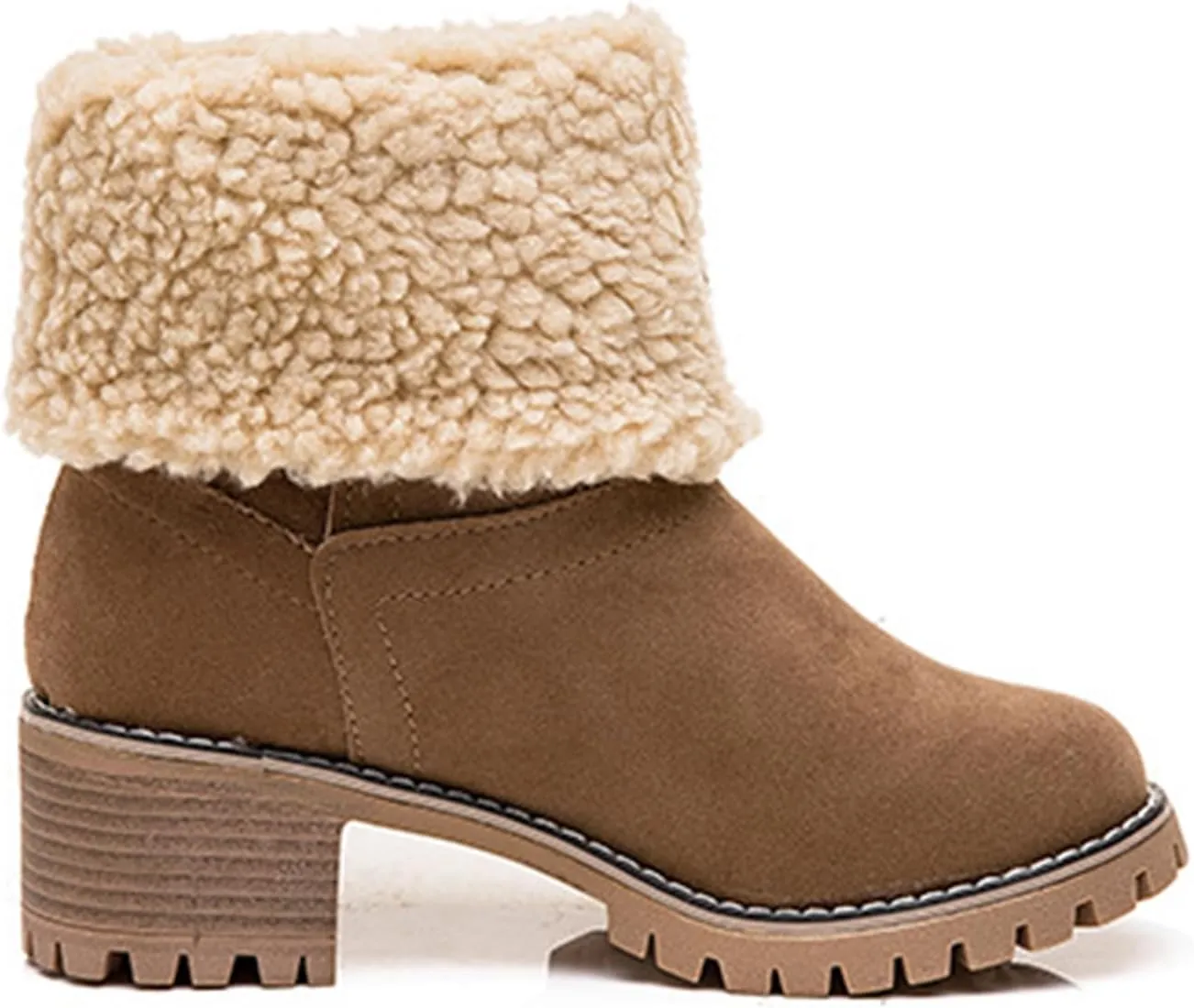 LELEBEAR Libiyi Boots, Libiyi Seniors' Chunky Heel Winter Boots, Libiyi Women's Chunky Heel Round Toe Snow Boots for Seniors