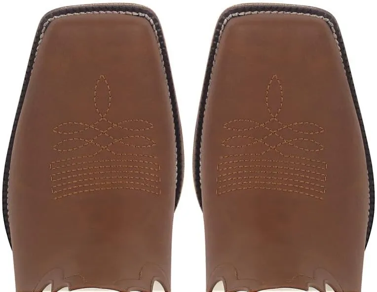 LISHAN Women's Square Toe Western Cowgirl Cowboy Boots
