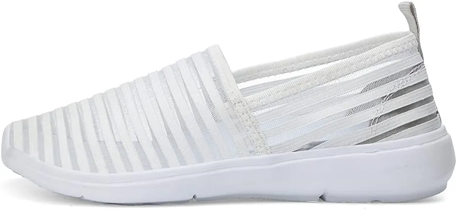 LLTMALL Women's Summer Slip on Comfort Mesh Loafers Lightweight Breathable Walking Shoes