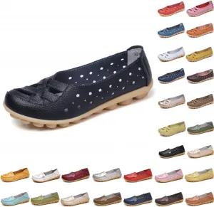 Loafer Casual Flats for Women Penny Comfort Slip On Shoes Wide Width Walking Orthopedic Loafers Comfortable Moccasins Breathable Lightweight Round Toe Nurse Loafer Driving Walking Flat Work Shoes