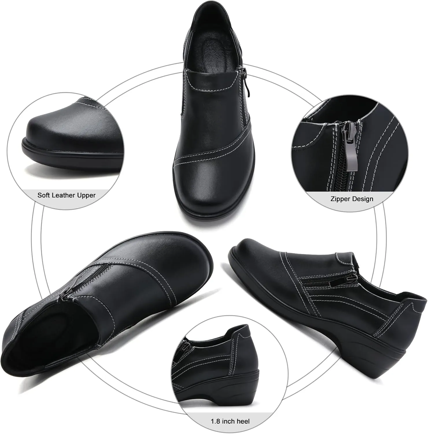 Loafers for Womens Comfort Dressy Low Heel Business Casual Office Work Shoes