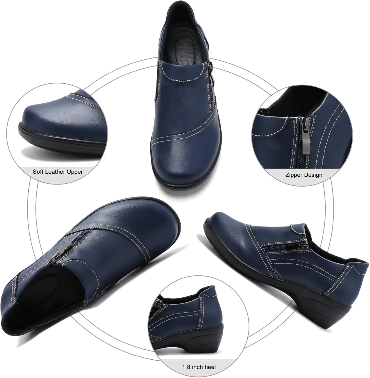 Loafers for Womens Comfort Dressy Low Heel Business Casual Office Work Shoes