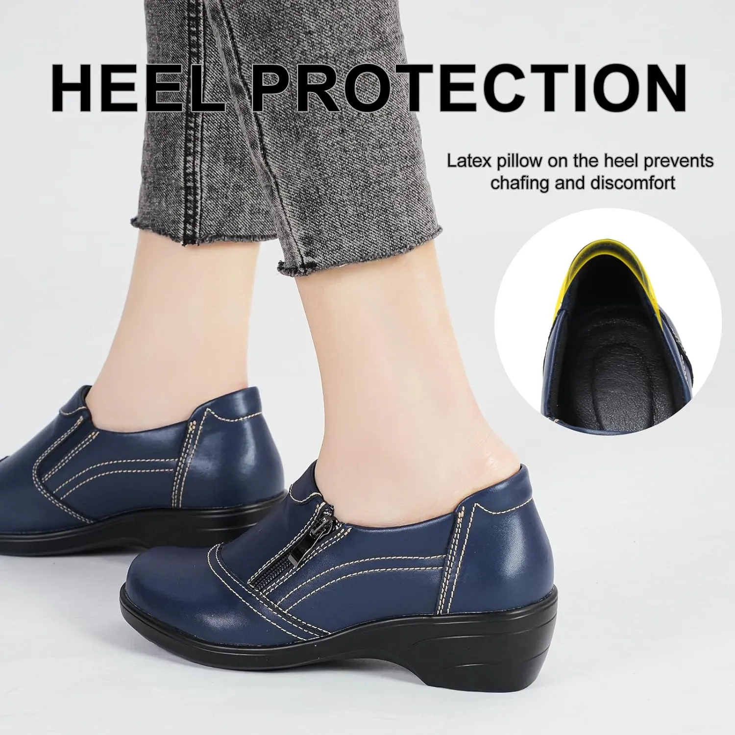 Loafers for Womens Comfort Dressy Low Heel Business Casual Office Work Shoes