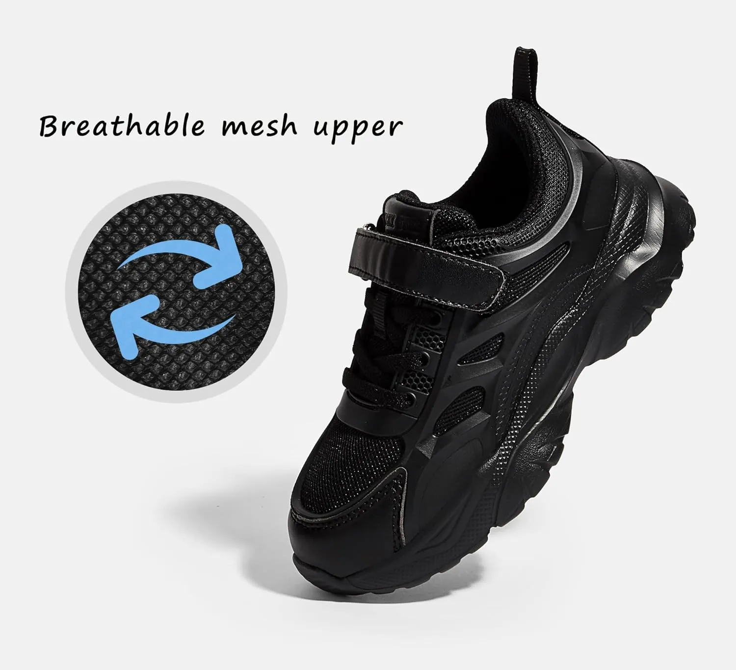 LUCKY STEP Kids Shoes Boys Girls Unisex-Child Running Tennis Shoes School Students Spring and Autumn Hook and Loops Strap Casual Shoes for Toddler/Little Kid/Big Kid