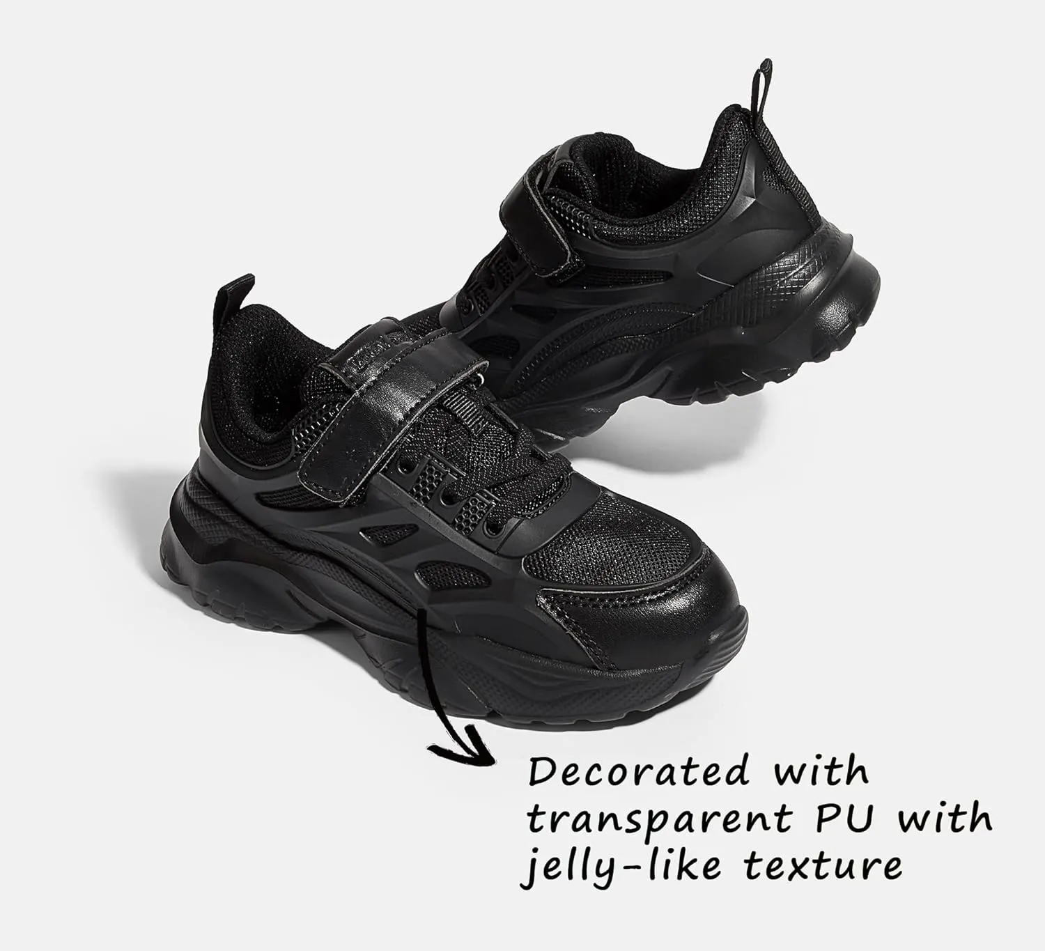 LUCKY STEP Kids Shoes Boys Girls Unisex-Child Running Tennis Shoes School Students Spring and Autumn Hook and Loops Strap Casual Shoes for Toddler/Little Kid/Big Kid