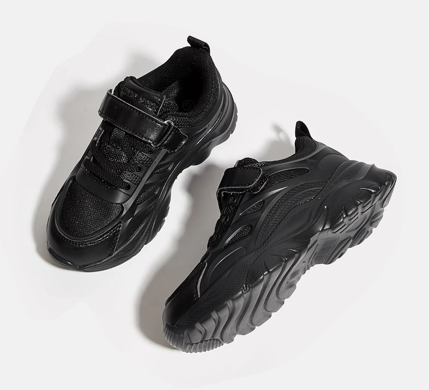 LUCKY STEP Kids Shoes Boys Girls Unisex-Child Running Tennis Shoes School Students Spring and Autumn Hook and Loops Strap Casual Shoes for Toddler/Little Kid/Big Kid