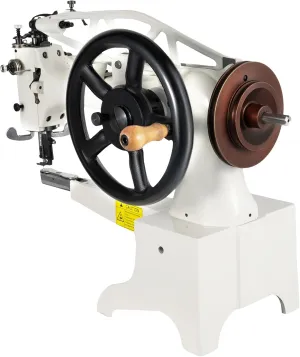 Manual Leather Sewing Machine with Long Arm Upward Feed Shoe Stitching for Thick Materials Crafts DIY Repairs