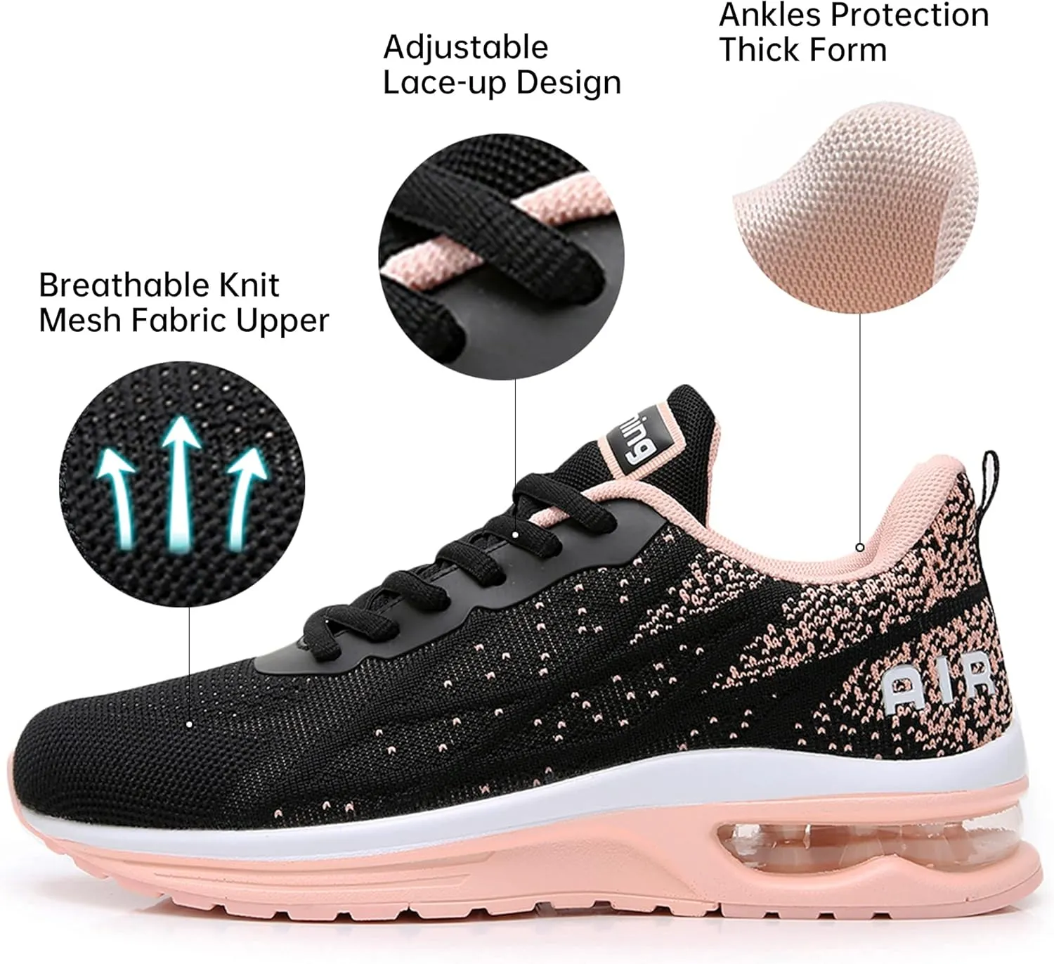 MEHOTO Womens Fashion Tennis Walking Shoes Sport Air Fitness Gym Jogging Running Sneakers