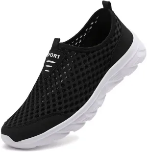 Men Non Slip Lightweight Walking Sneakers for Summer Sport Travel Aqua