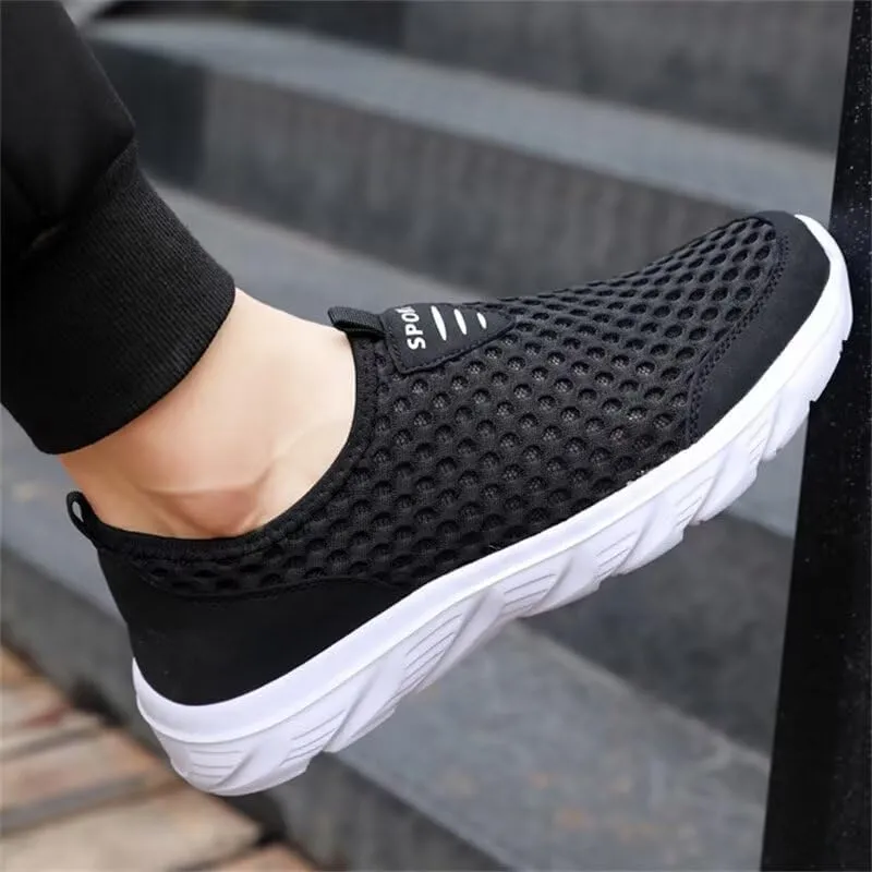 Men Non Slip Lightweight Walking Sneakers for Summer Sport Travel Aqua