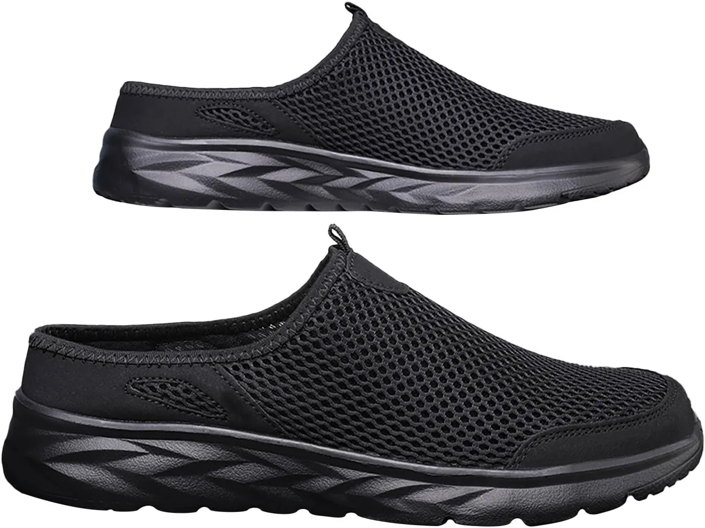 Men Sports Flat Bottom Shoes Lightweight Fly Woven Mesh Breathable Slip On Fashion Sneaker for Spring and Summer
