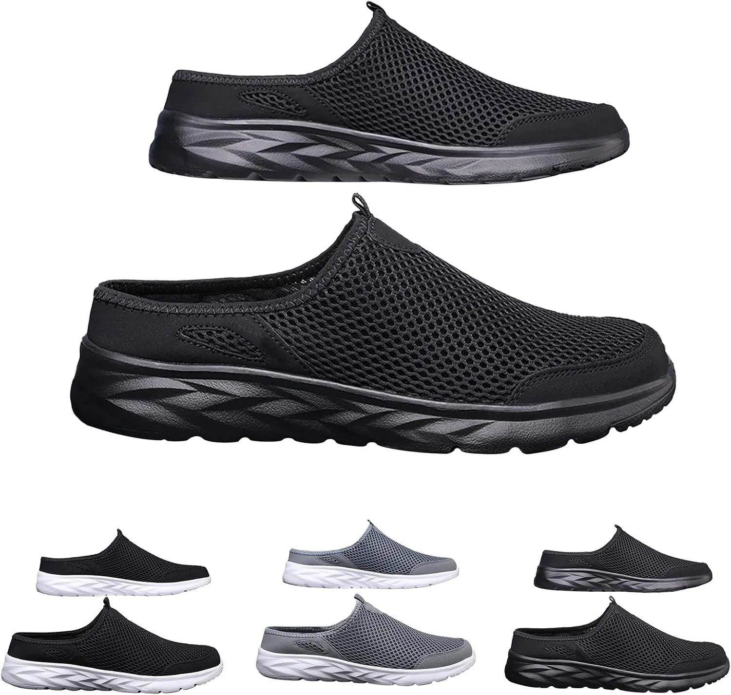 Men Sports Flat Bottom Shoes Lightweight Fly Woven Mesh Breathable Slip On Fashion Sneaker for Spring and Summer