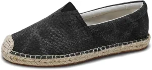 Mens Breathable Canvas Slip-On Espadrilles Loafers Casual Lightweight Flax Cloth Flats Alpargata for Walking Driving Soft Boat Shoes