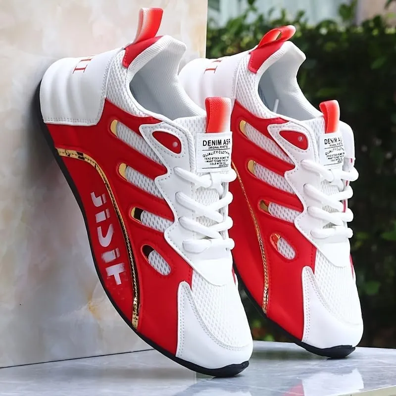 Men's Casual and Comfortable Training Shoes, Walking Low-top Lace Sneakers, Outdoor Activities and Travel Fashion Sneakers