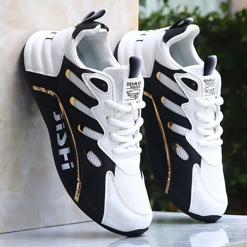 Men's Casual and Comfortable Training Shoes, Walking Low-top Lace Sneakers, Outdoor Activities and Travel Fashion Sneakers