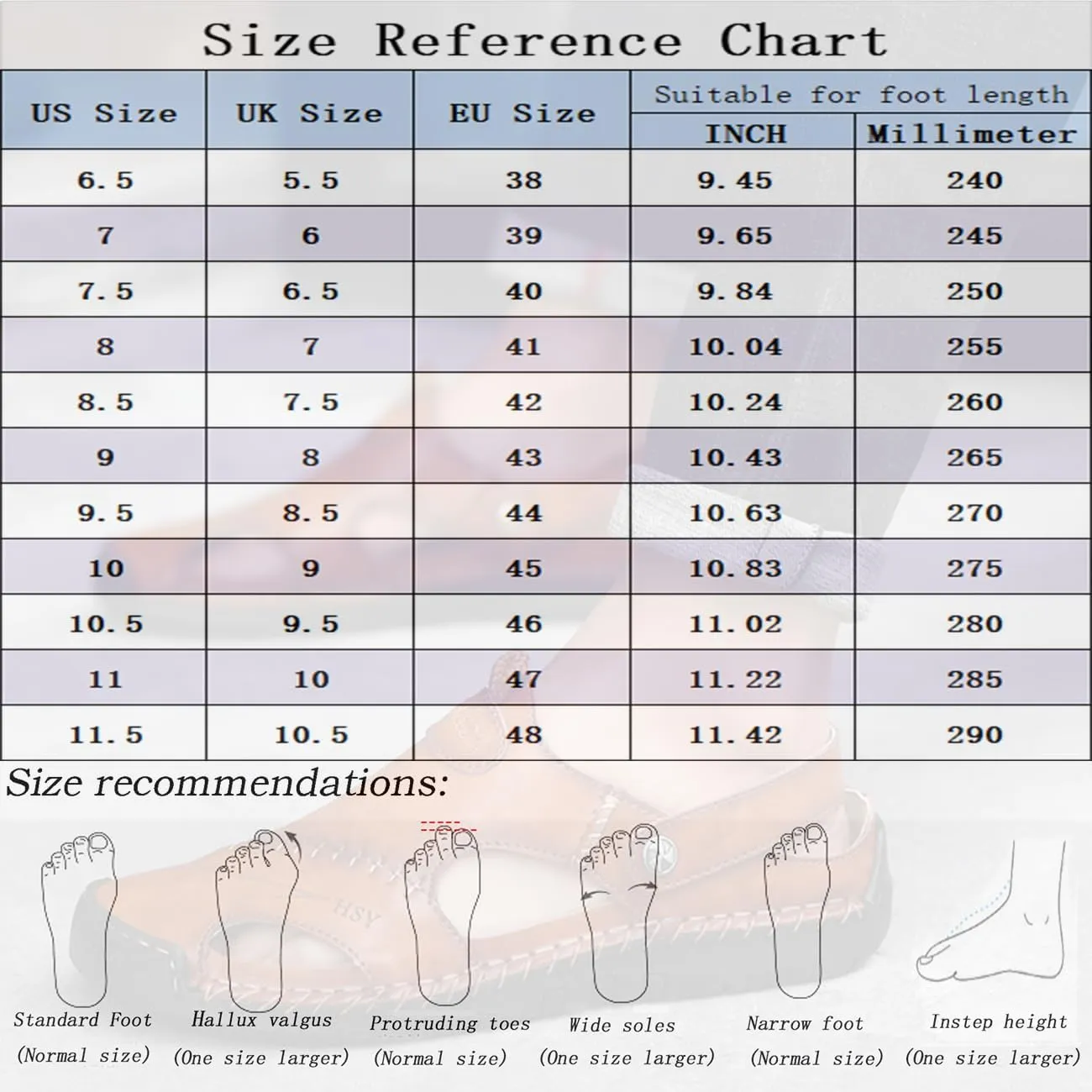Men's Casual Leather Sandals Closed Toe Anti-Slip Flat Slide Beach Water Shoes for Summer Walking Hiking​​