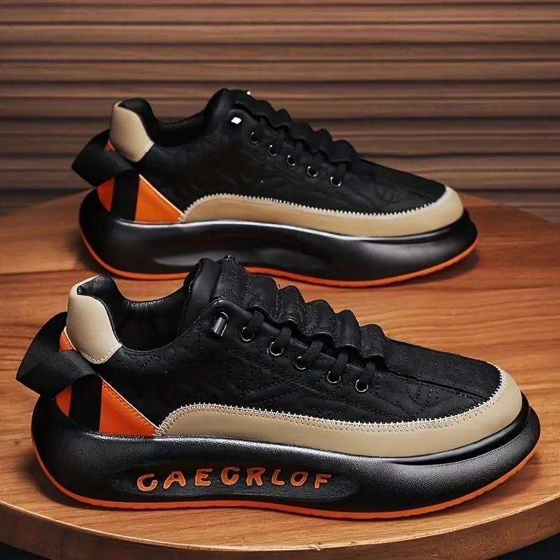 Men's Casual Sneakers, Trendy Comfy Walking Skate Shoes, Spring and Summer