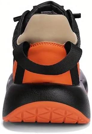 Men's Casual Sneakers, Trendy Comfy Walking Skate Shoes, Spring and Summer