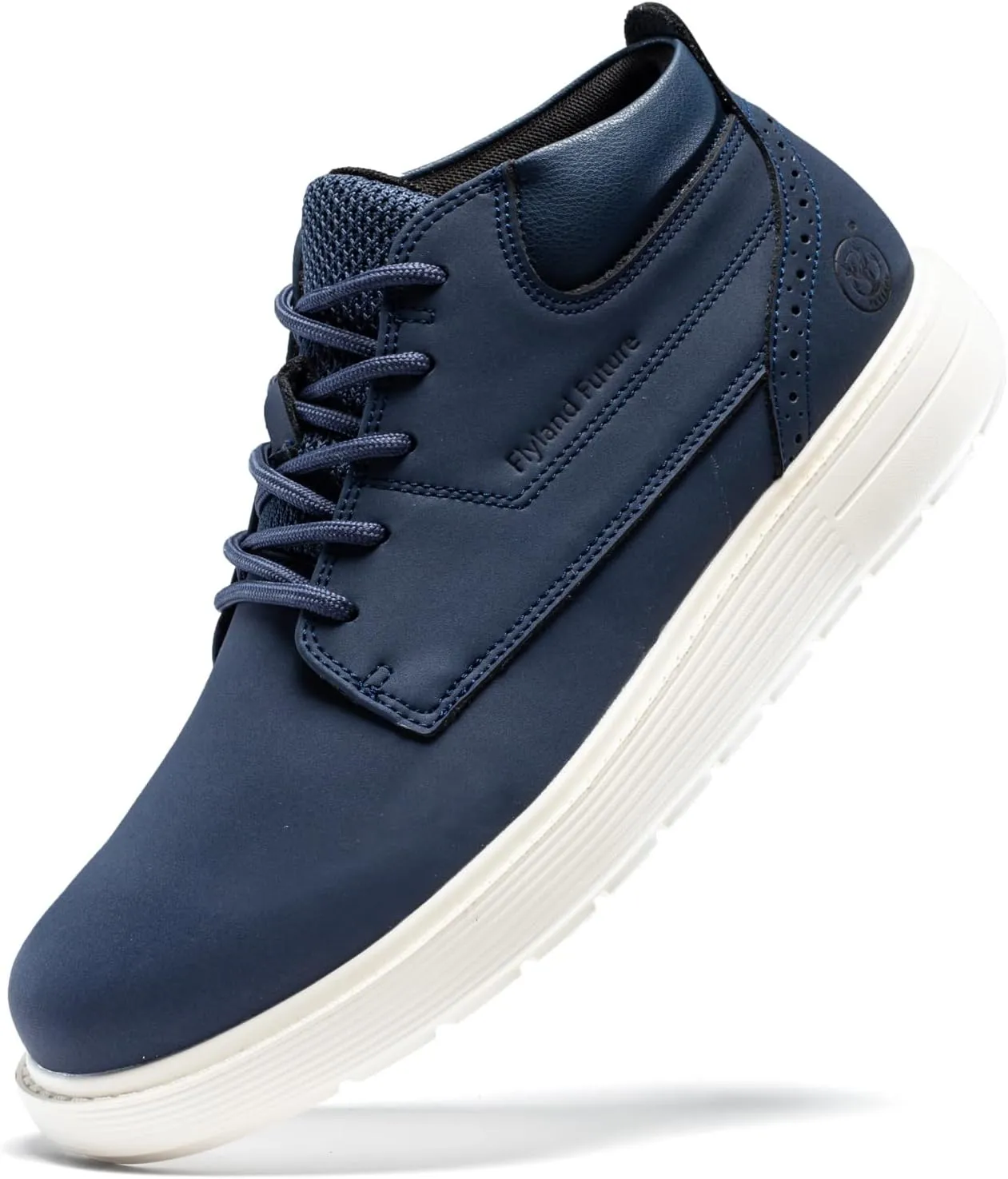 Men's Chukka Boots Casual Fashion Sneakers Lace Up Leather Ankle Boots Slip On Lightweight Walking Driving Shoes