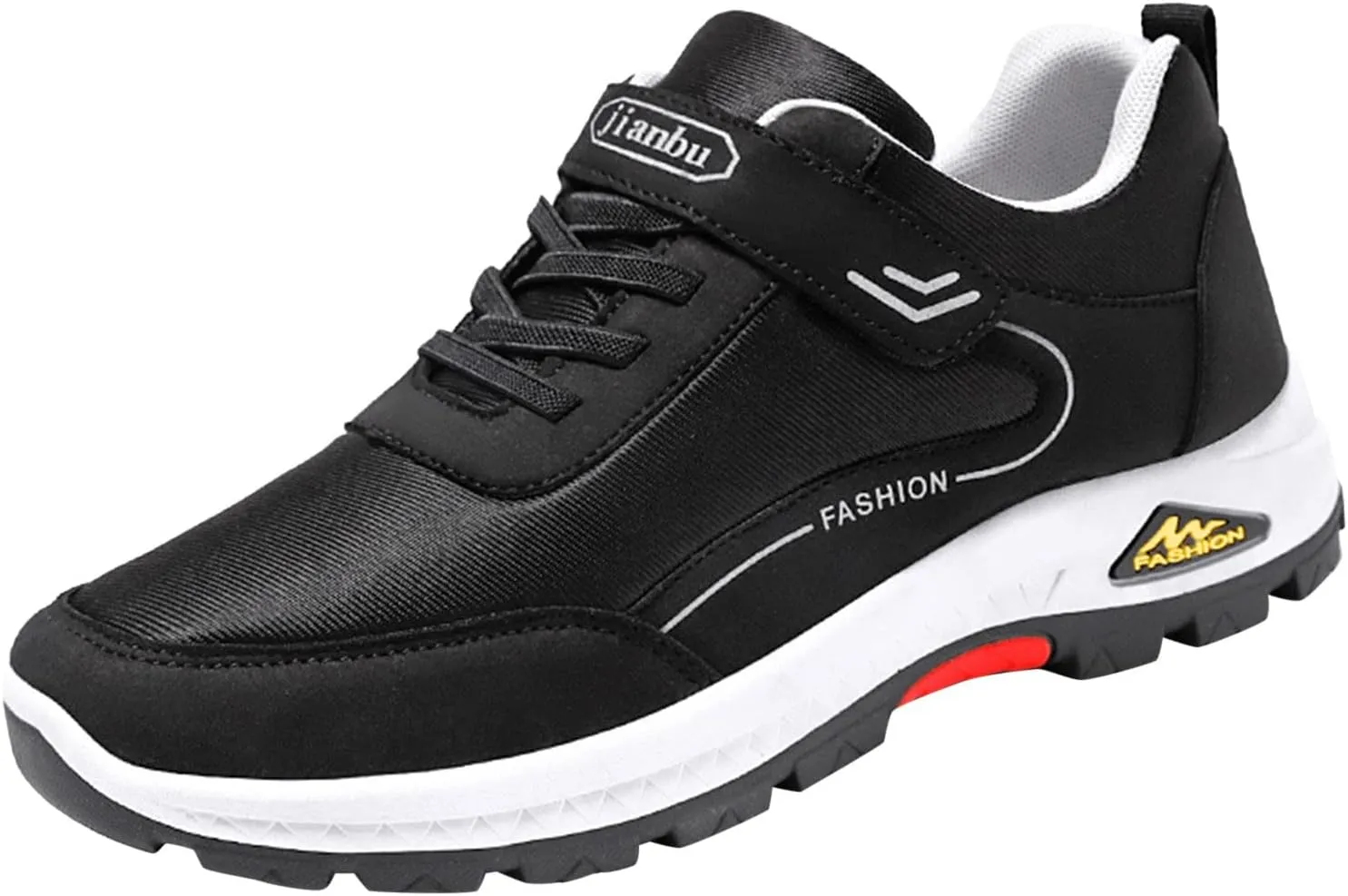 Men’s Everyday Sneakers Fashion Spring and Summer Men Sports Shoes Soft Sole Non Slip Solid Color Lace Up Minimalist