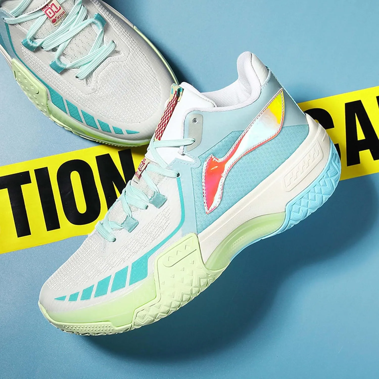 Men's Fluorescent Basketball Shoes Teenage Arch Support Fashion Sneakers Women's Anti-Slip Lightweight Sports High Top Basketball Running Fitness Tennis Athletic Shoes
