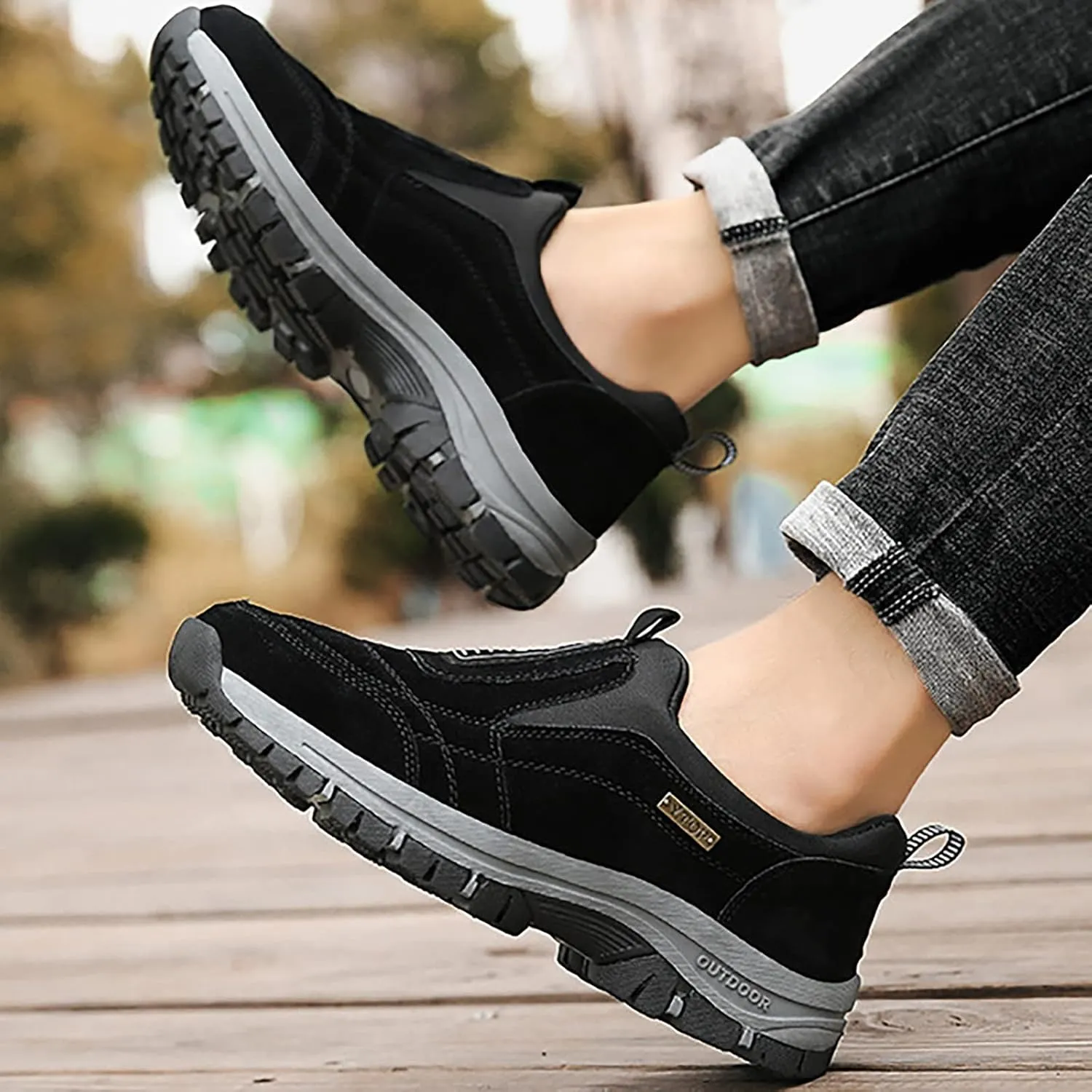 Men's Foreign Trade Mountaineering Shoes Men's Spring and Summer Outdoor Shoes Slip Leather Sneaker