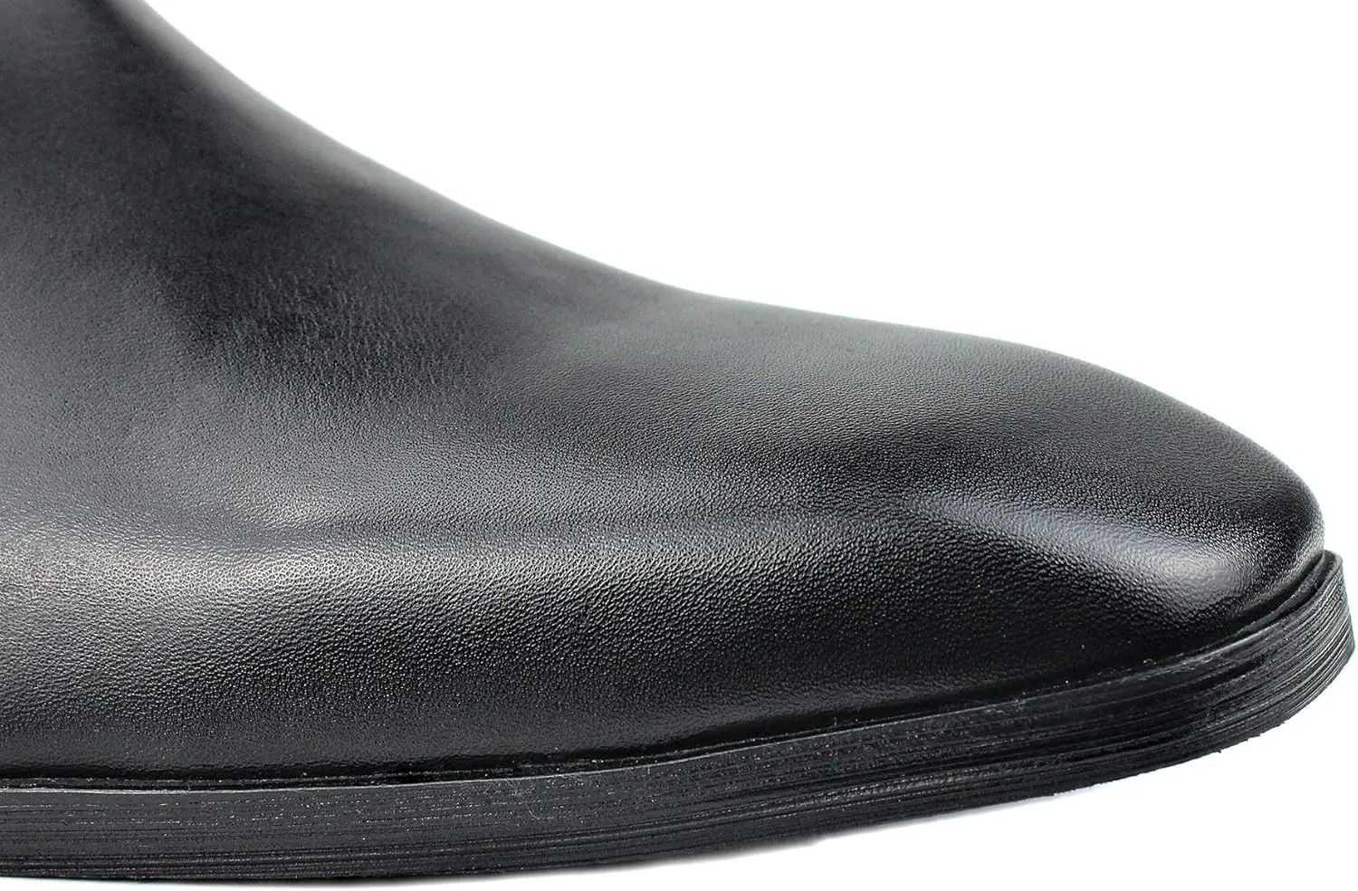 Men's Genuine Leather Ankle Glitter Stylish Fashion Chelsea Casual Walking Dress Boots with Zipper CD-JY015-R