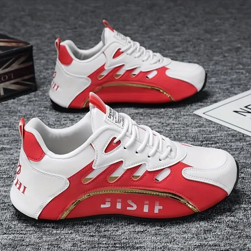 Men's Low-top Casual Sneakers - Graphic/Solid Color ClassicPerfect for Daily, Casual, Sports, and Street Wear in Fall, Winter, Spring, and Summer