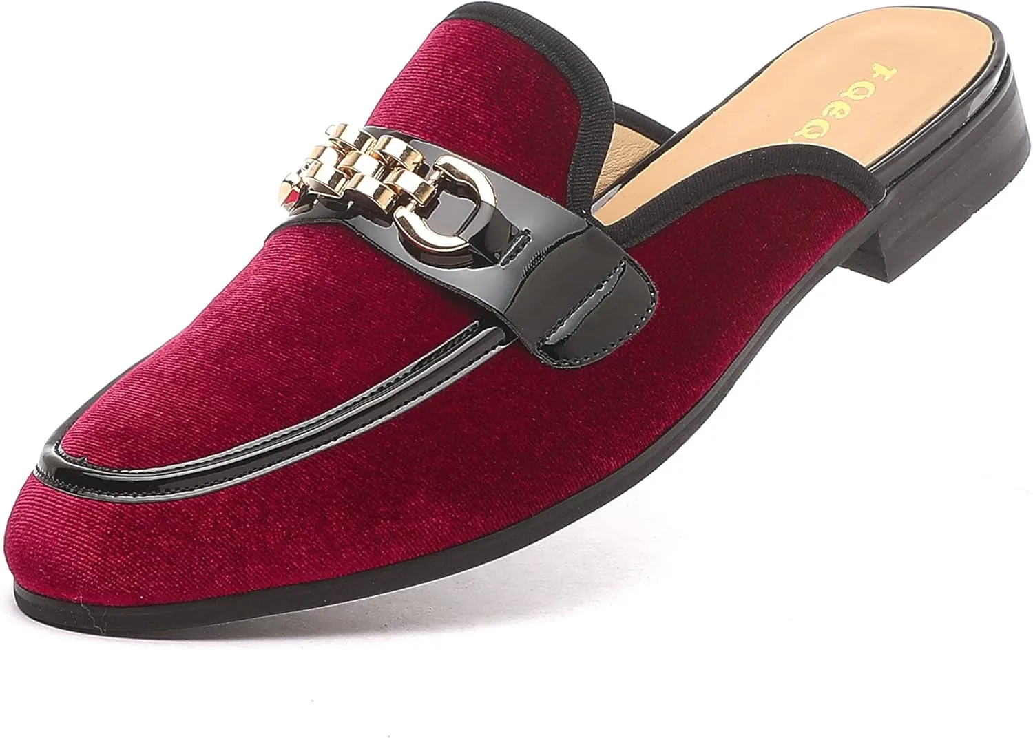 Mens Mules Mens Velvet Slippers, Flats Stylish Formal Wear Backless Loafers, Slip On Loafers Work Slides Casual Half Loafers Sandals Shoes