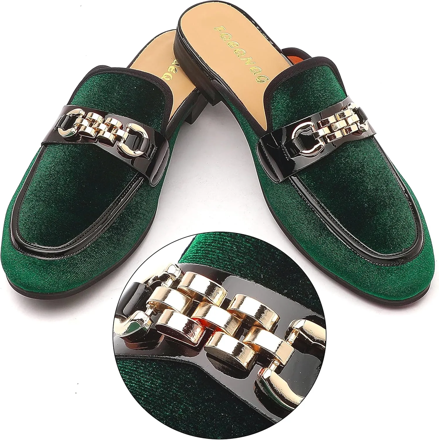 Mens Mules Mens Velvet Slippers, Flats Stylish Formal Wear Backless Loafers, Slip On Loafers Work Slides Casual Half Loafers Sandals Shoes