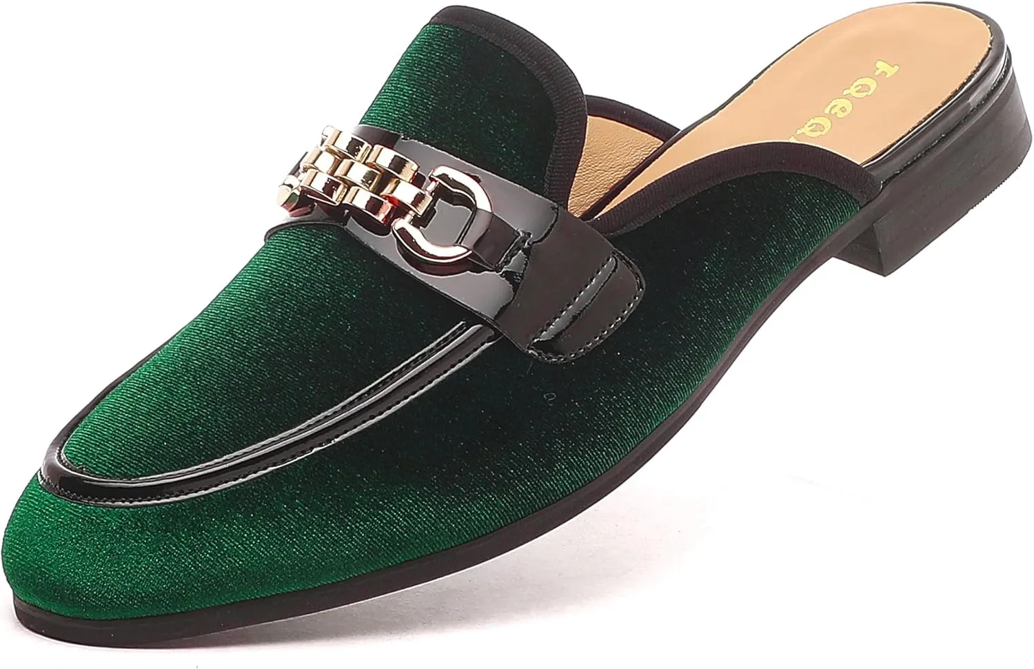 Mens Mules Mens Velvet Slippers, Flats Stylish Formal Wear Backless Loafers, Slip On Loafers Work Slides Casual Half Loafers Sandals Shoes