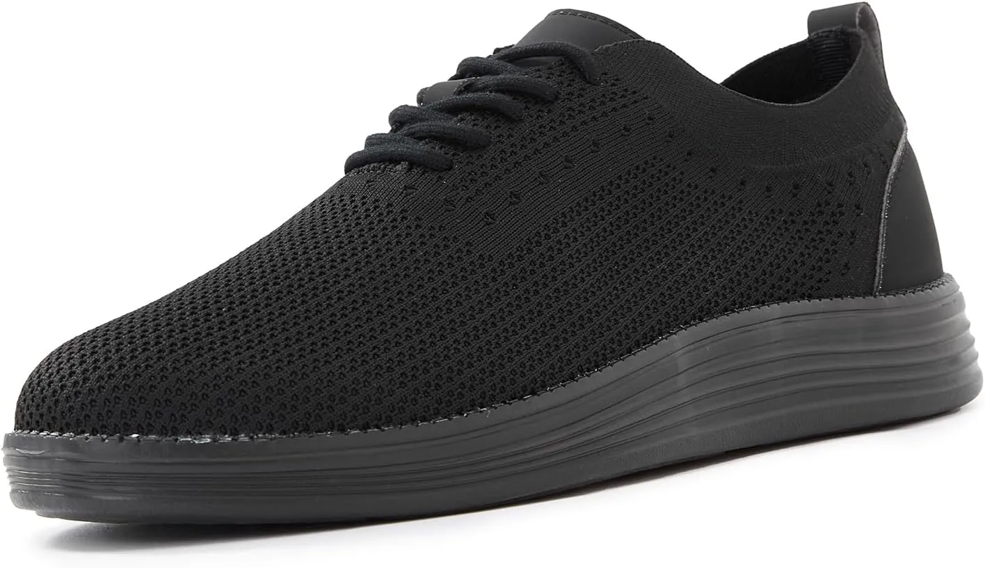 Mens Oxford Shoes, Comfortable Breathable Mesh Upper Fashion Dress Tennis Walking Sneakers Casual Lightweight Shoes for Men