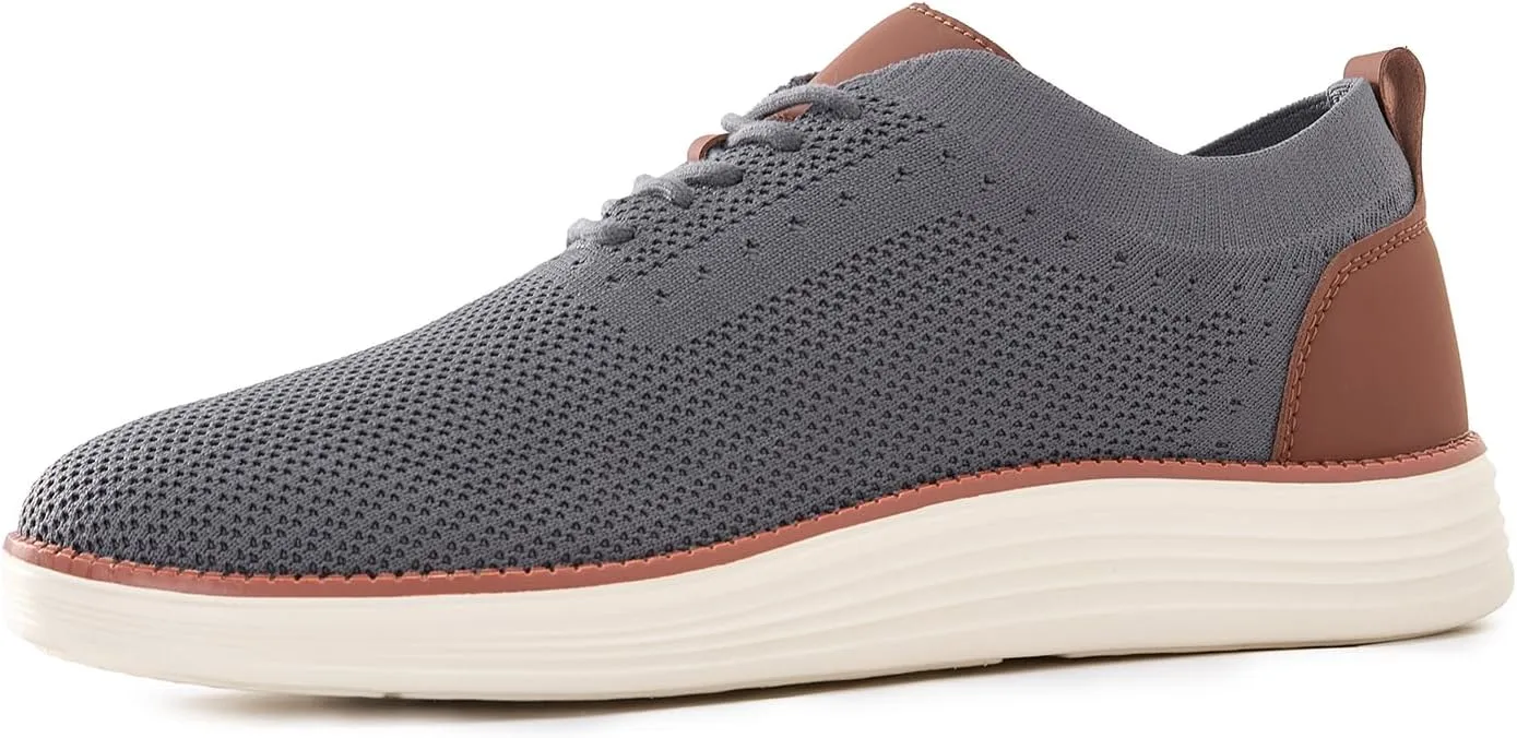 Mens Oxford Shoes, Comfortable Breathable Mesh Upper Fashion Dress Tennis Walking Sneakers Casual Lightweight Shoes for Men